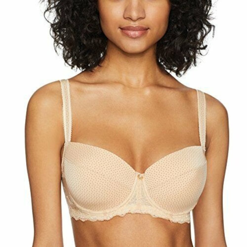 Naturana Women's EVA's Padded Underwired Bra, Beige/Brown 42D